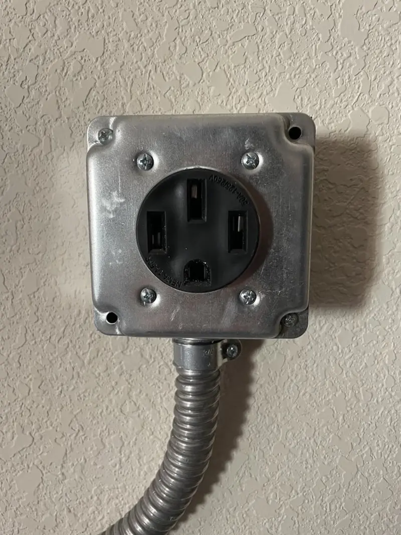 NEMA 14-50 outlet installed for Electrical Panel Upgrade in Cozad